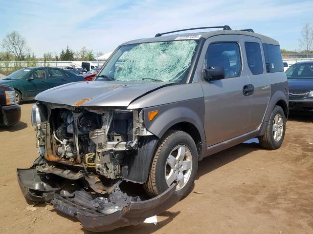 5J6YH28544L029796 - 2004 HONDA ELEMENT EX GRAY photo 2