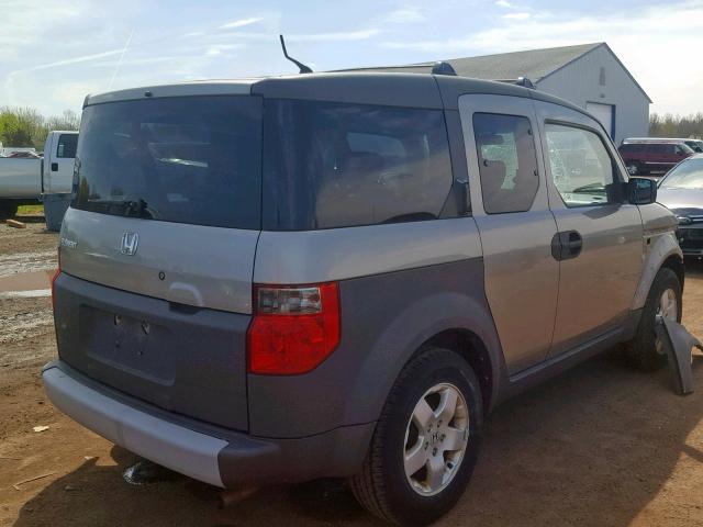 5J6YH28544L029796 - 2004 HONDA ELEMENT EX GRAY photo 4