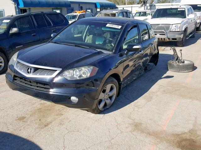 5J8TB18207A014392 - 2007 ACURA RDX BLACK photo 2