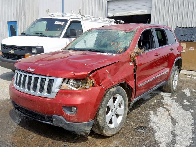 1J4RR4GG1BC542887 - 2011 JEEP GRAND CHER RED photo 2