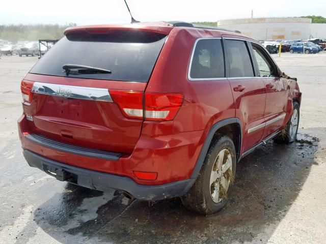 1J4RR4GG1BC542887 - 2011 JEEP GRAND CHER RED photo 4