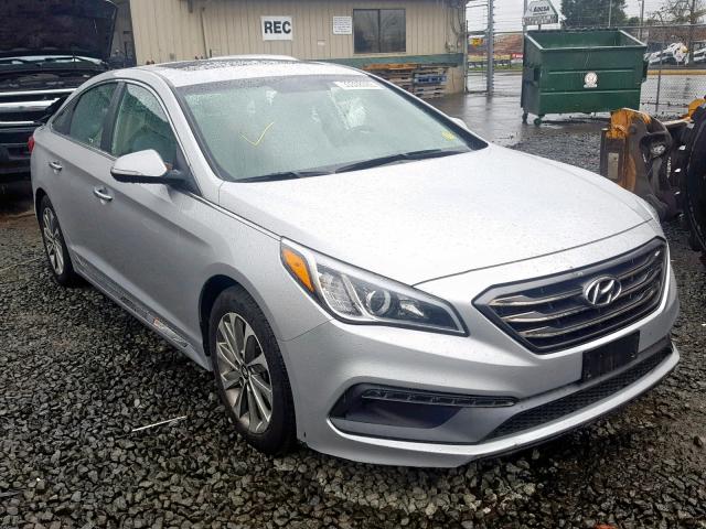 5NPE34AF5GH375239 - 2016 HYUNDAI SONATA SPO SILVER photo 1