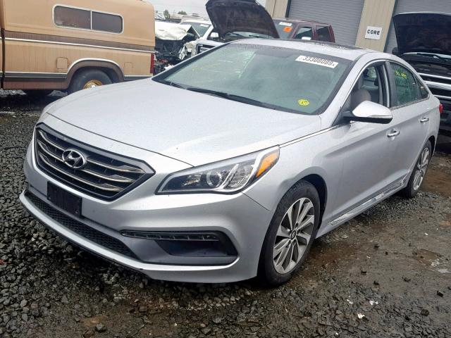 5NPE34AF5GH375239 - 2016 HYUNDAI SONATA SPO SILVER photo 2