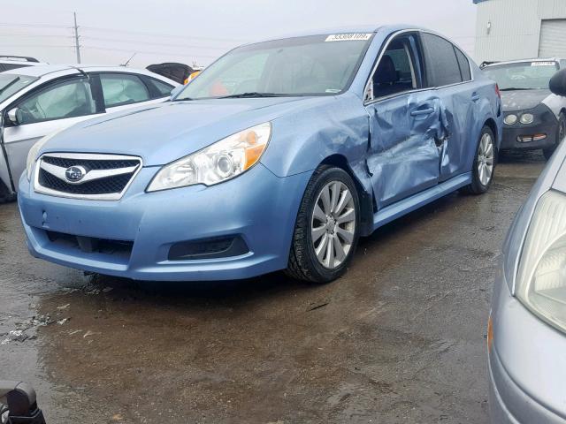 4S3BMDL69B2238957 - 2011 SUBARU LEGACY 3.6 BLUE photo 2