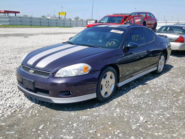 2G1WL15C079208544 - 2007 CHEVROLET MONTE CARL PURPLE photo 2