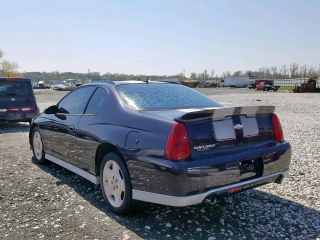 2G1WL15C079208544 - 2007 CHEVROLET MONTE CARL PURPLE photo 3