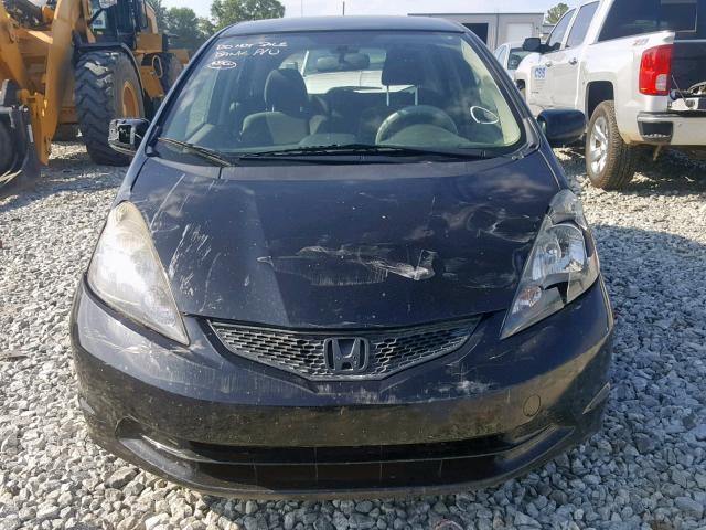 JHMGE8H34DC065210 - 2013 HONDA FIT BLACK photo 9