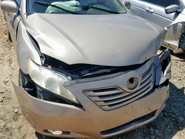 4T1BE46KX7U684452 - 2007 TOYOTA CAMRY NEW GOLD photo 9