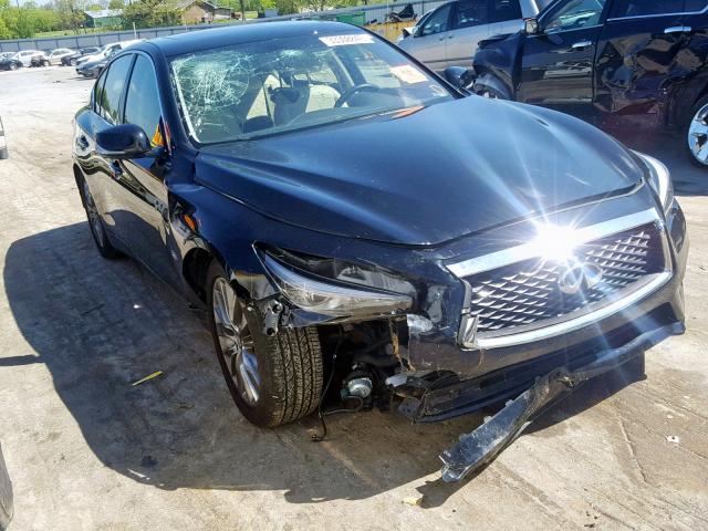 JN1EV7APXJM355783 - 2018 INFINITI Q50 LUXE BLACK photo 1