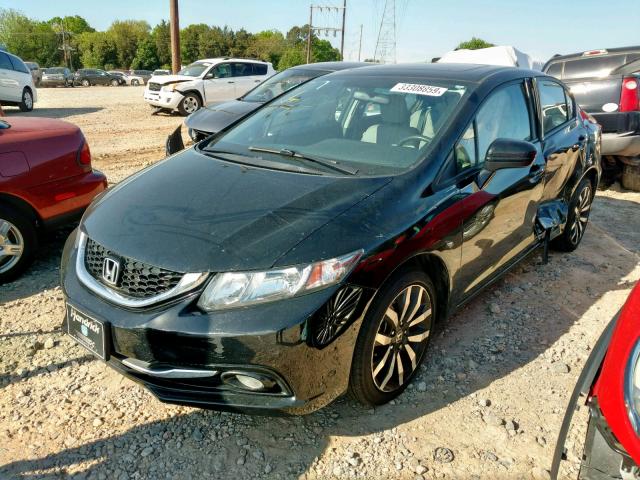 2HGFB2F91FH536757 - 2015 HONDA CIVIC EXL BLACK photo 2