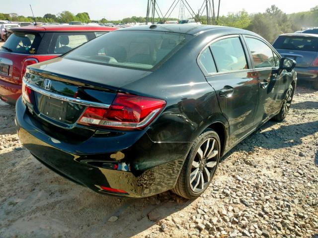 2HGFB2F91FH536757 - 2015 HONDA CIVIC EXL BLACK photo 4