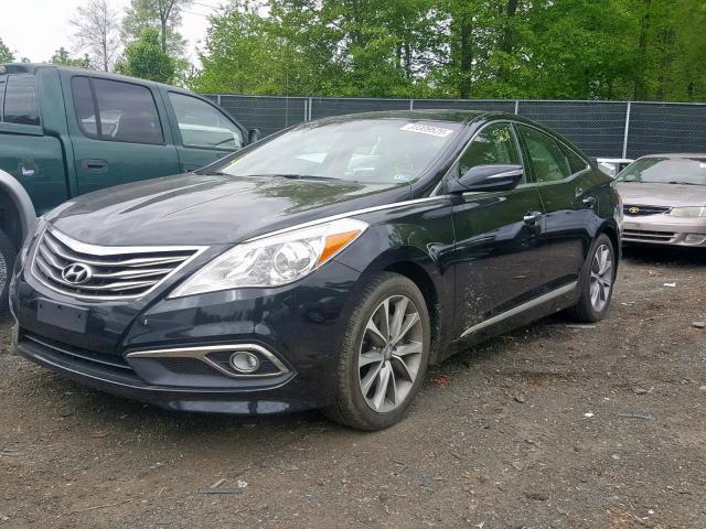 KMHFG4JG5HA583563 - 2017 HYUNDAI AZERA BLACK photo 2