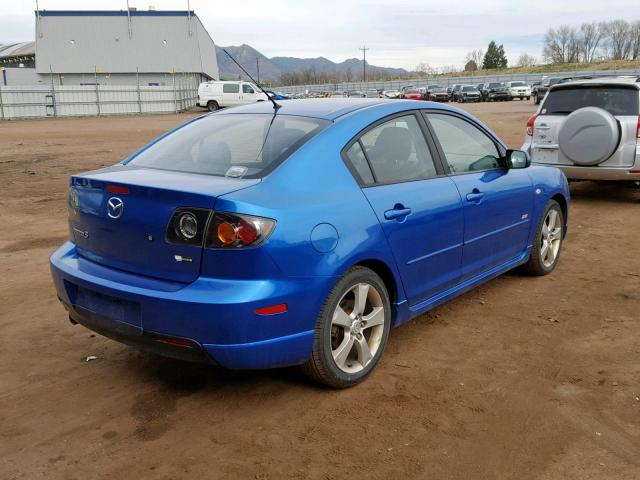 JM1BK323951231444 - 2005 MAZDA 3 S BLUE photo 4