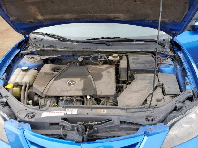 JM1BK323951231444 - 2005 MAZDA 3 S BLUE photo 7