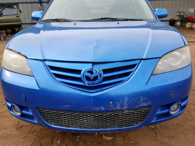 JM1BK323951231444 - 2005 MAZDA 3 S BLUE photo 9