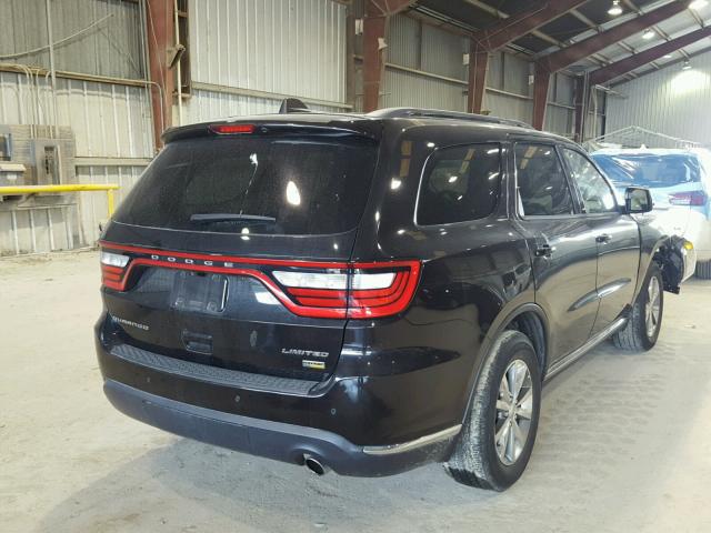 1C4RDHDG9EC450964 - 2014 DODGE DURANGO LI BLACK photo 4