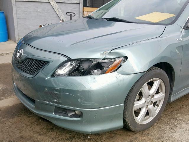 4T1BE46K27U539504 - 2007 TOYOTA CAMRY CE/L TEAL photo 9