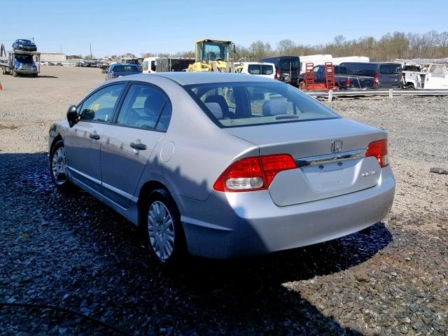 2HGFA1F36AH575278 - 2010 HONDA CIVIC VP SILVER photo 3