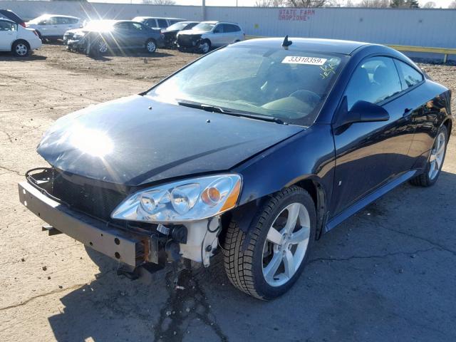 1G2ZH17N684269409 - 2008 PONTIAC G6 GT BLACK photo 2