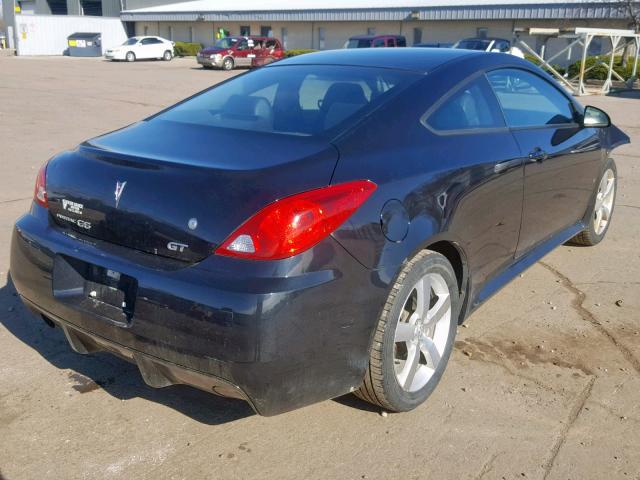 1G2ZH17N684269409 - 2008 PONTIAC G6 GT BLACK photo 4