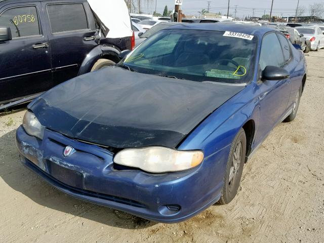 2G1WW12E359247557 - 2005 CHEVROLET MONTE CARL BLUE photo 2