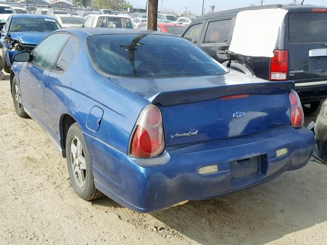 2G1WW12E359247557 - 2005 CHEVROLET MONTE CARL BLUE photo 3