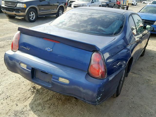 2G1WW12E359247557 - 2005 CHEVROLET MONTE CARL BLUE photo 4