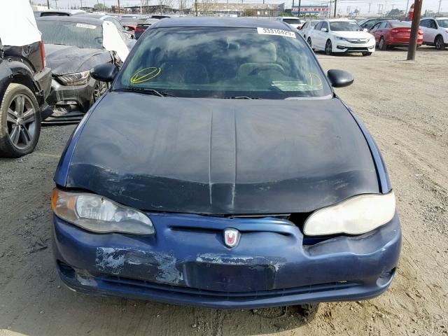 2G1WW12E359247557 - 2005 CHEVROLET MONTE CARL BLUE photo 9