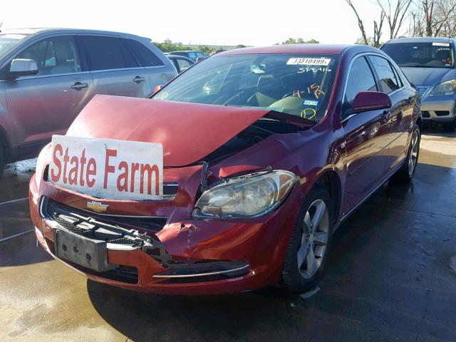 1G1ZJ57BX8F240862 - 2008 CHEVROLET MALIBU 2LT BURGUNDY photo 2