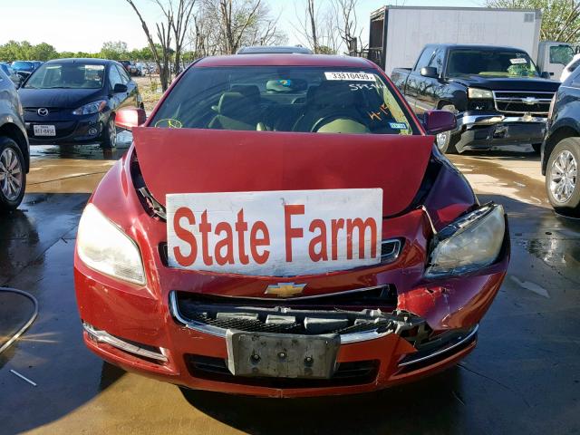 1G1ZJ57BX8F240862 - 2008 CHEVROLET MALIBU 2LT BURGUNDY photo 9