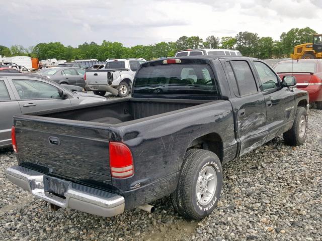 1B7HL2AN61S297264 - 2001 DODGE DAKOTA QUA BLACK photo 4