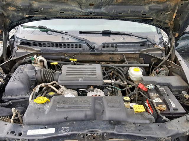 1B7HL2AN61S297264 - 2001 DODGE DAKOTA QUA BLACK photo 7