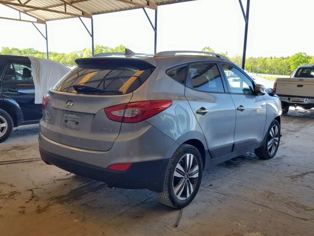 KM8JU3AGXFU043120 - 2015 HYUNDAI TUCSON LIM GRAY photo 4