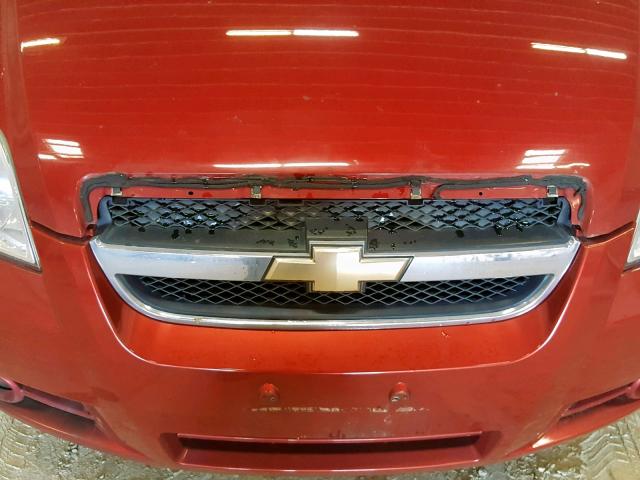 KL1TG5DE6BB237358 - 2011 CHEVROLET AVEO LT RED photo 9