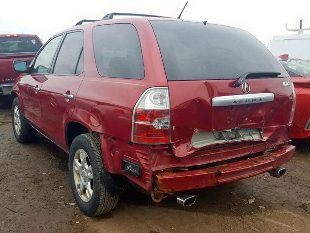 2HNYD18754H519569 - 2004 ACURA MDX TOURIN RED photo 3