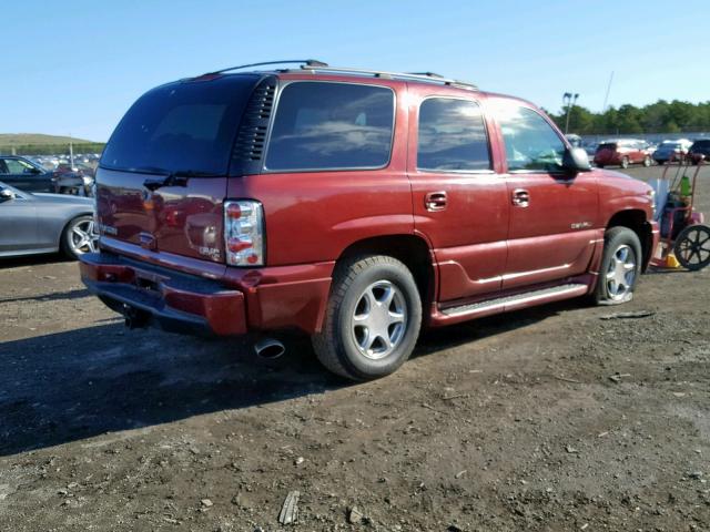 1GKEK63U32J176804 - 2002 GMC DENALI MAROON photo 4