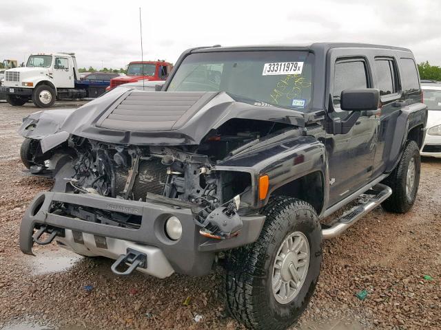 5GTEN13E688161897 - 2008 HUMMER H3 BLACK photo 2