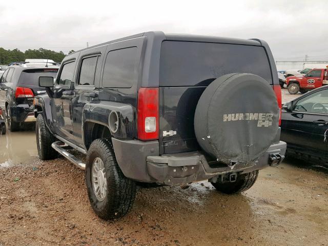 5GTEN13E688161897 - 2008 HUMMER H3 BLACK photo 3