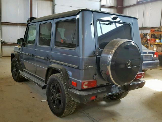 WDCYR37E19X177327 - 2009 MERCEDES-BENZ G 550 GRAY photo 3