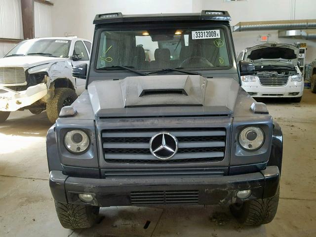 WDCYR37E19X177327 - 2009 MERCEDES-BENZ G 550 GRAY photo 9