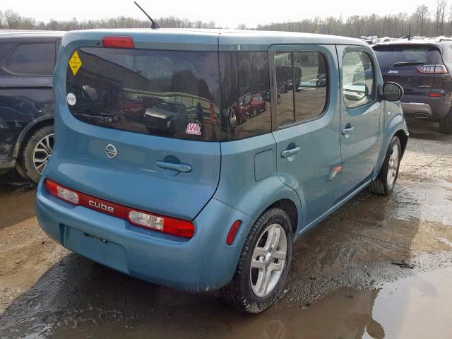 JN8AZ28R89T100923 - 2009 NISSAN CUBE BASE BLUE photo 4