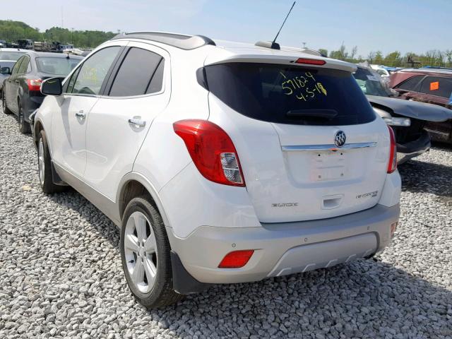 KL4CJHSBXFB141575 - 2015 BUICK ENCORE PRE WHITE photo 3