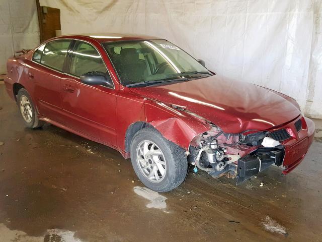 1G2NE52E55M112326 - 2005 PONTIAC GRAND AM S RED photo 1
