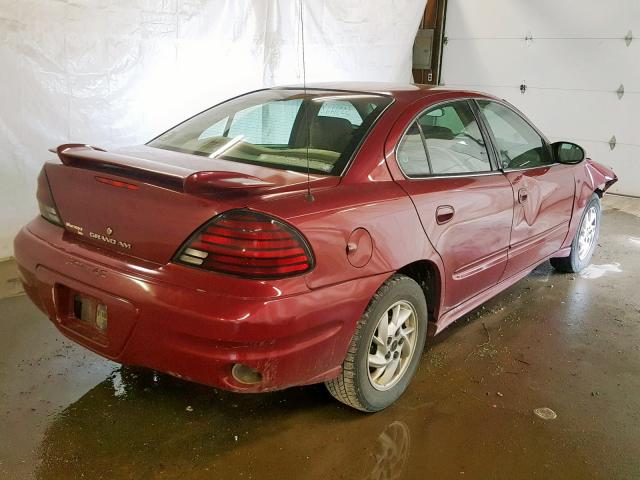 1G2NE52E55M112326 - 2005 PONTIAC GRAND AM S RED photo 4