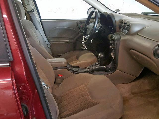 1G2NE52E55M112326 - 2005 PONTIAC GRAND AM S RED photo 5