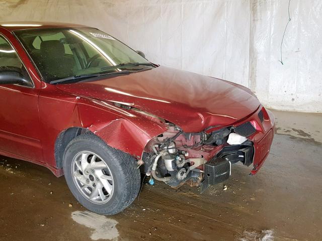 1G2NE52E55M112326 - 2005 PONTIAC GRAND AM S RED photo 9