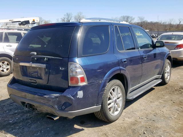 5S3ET13S092800339 - 2009 SAAB 9-7X 4.2I BLUE photo 4