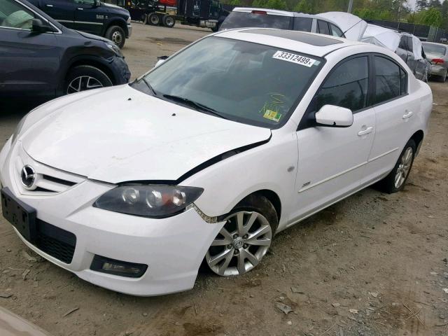 JM1BK323871634981 - 2007 MAZDA 3 S WHITE photo 2