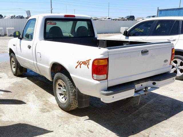 1FTYR10C5XTA32654 - 1999 FORD RANGER WHITE photo 3