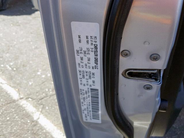 1D7RB1CT9BS534771 - 2011 DODGE RAM 1500 SILVER photo 10